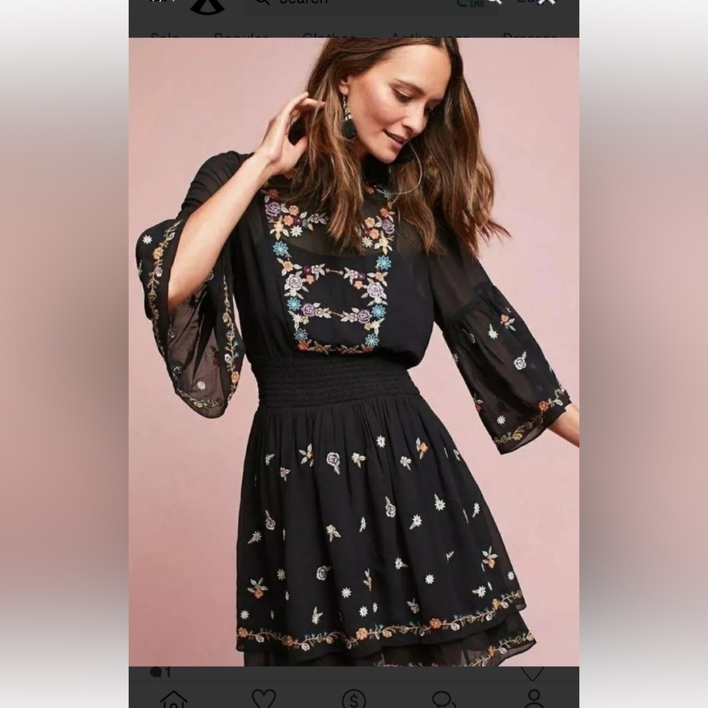 Anthropologie Anfisa Tunic Dress size 0 VGC